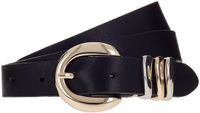 b.belt Valeria 25mm Leather Belt W75 Black zwart