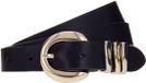 b.belt Valeria 25mm Leather Belt W75 Black zwart