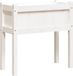 vidaXL Plantenbak met poten 70x31x70 cm massief grenenhout wit