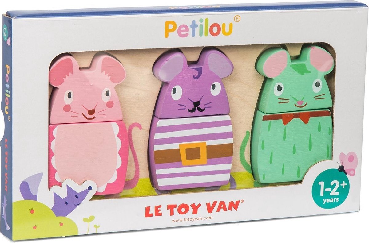 Petilou Le Toy Van Puzzel Muizen - Hout