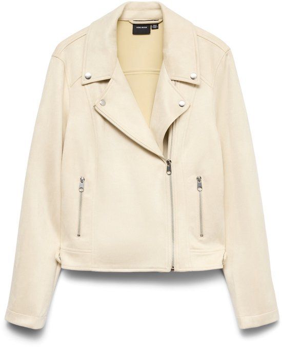 Vero Moda VMJOSE Short Faux Suede Jacket - Birch - XS