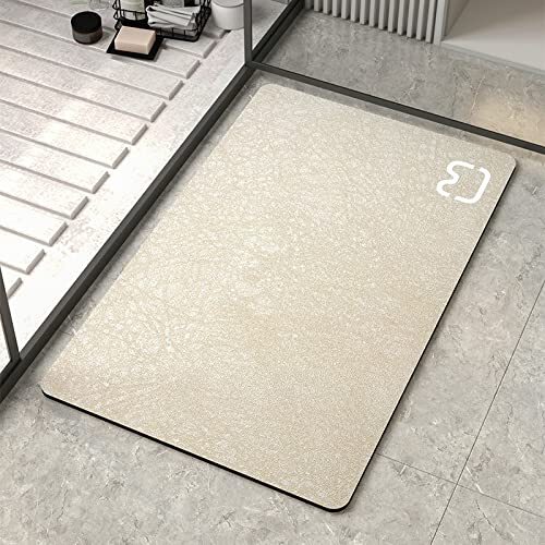 Guugoo Indoor Deurmat, Super Absorberende Vloermat, Super Absorberende Badmat, Zacht Tapijt, Slipbestendig Vloerdeur, Sneldrogende Mat Badkamermat, Absorberende Badmat Kattenhoofd Beige | Specificaties Kieskeurig.nl