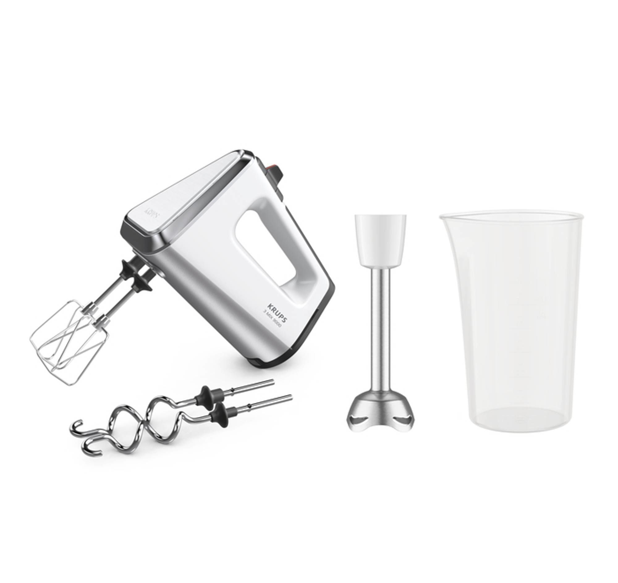 KRUPS 3 Mix 9000 Handmixer - 750W - Zwart/Zilver