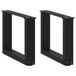VidaXL Salontafelpoten 2 st u-vormig 40x(30-31) cm staal zwart