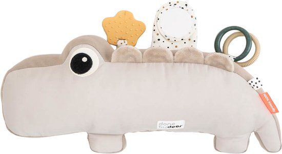 Done by Deer Croco Activiteiten Knuffel Sand - Beige