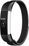 Strap-it Fitbit Alta / Alta HR Milanese band - zwart - Maat: S