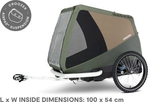 Croozer Dog Tammo Hondenfietskar - XXL Mosgroen