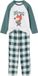 Vertbaudet Jongenspyjama 2-delig groen geruit katoen lange mouw maat 140