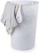 Plasticforte Ronde wasmand Rotan - blanc - kunststof gevlochten - 51 litres - 38 x 57 cm
