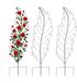 Merkloos / Sans marque Relaxdays Planten Klimrek - Set van 3 - 150x40 cm - Staal - Zwart