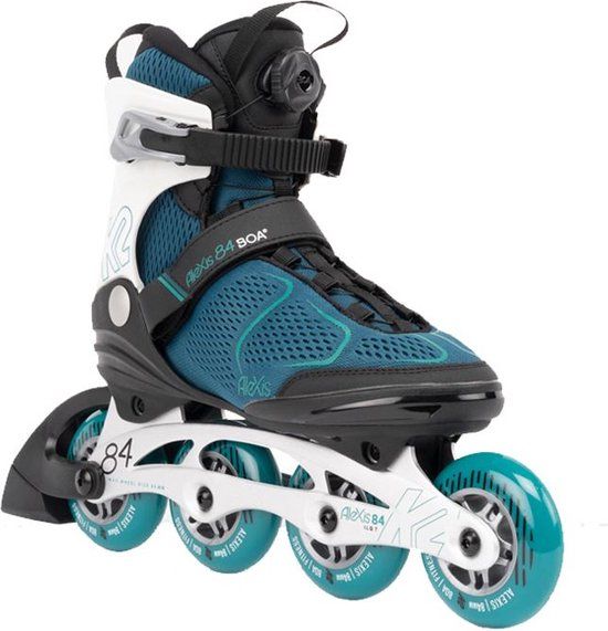 K2 Alexis 84 Boa Inline Skate Dames (Teal / Wit)