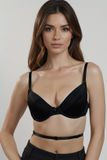 Vivisence Kate 1011 Push-up bh dames, zwart, 70F