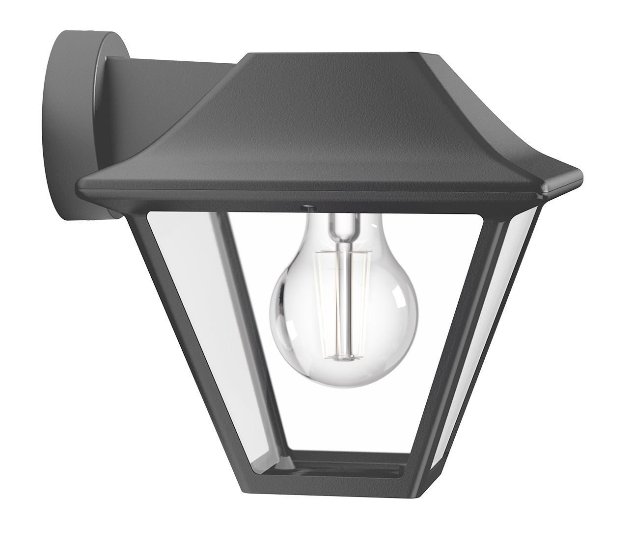Philips Alpenglow Wall - Antraciet - Buitenlamp - E27 - Aluminium - IP44