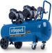 Scheppach HC100Si, 100 liter, 2200 watt, 8 bar, stille horizontale compressor