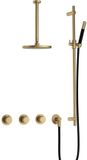 Hotbath Cobber - CB7067 - Inbouw Regendoucheset - Geborsteld Messing
