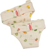 Heless poppenluier katoen Fruit 35-45 cm biologisch speelgoed