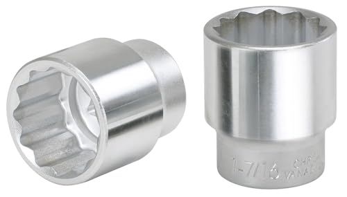 KS Tools 911.0803 1" Dopsleutel, twaalfkant, kort, 3"