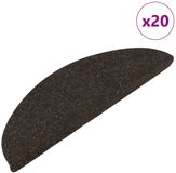 vidaXL Trapmatten zelfklevend 20 st 56x17x3 cm antraciet