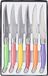 Laguiole I7209P6-NT Box met 6 tafelmessen in 6 pastelkleuren