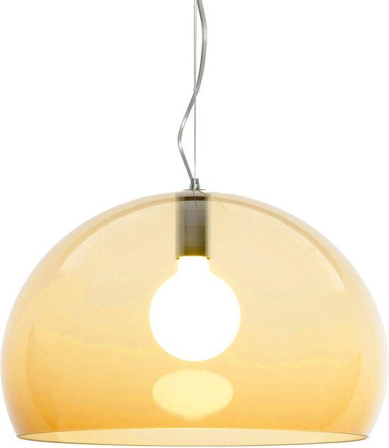 Kartell FL/Y Hanglamp LED Amber - Ø52cm - Oranje