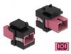 Delock Module Keystone SC Simplex femelle vers SC Simplex femelle violet / noir
