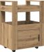 vidaXL Keuken Trolley Artisanaal Eikenkleurig 60 x 45 x 80 cm