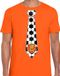 Bellatio Decorations Verkleed shirt heren - voetbal stropdas - oranje - EK/WK voetbal supporter XXL