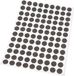 Merkloos 108x Zelfklevende Viltglijders Rond 10mm Bruin 1.5mm Dik