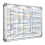 Franken EU5000 Jaarplanbord Liggend Grijs Magnetisch 945x615mm