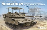 Meng Model Merkava Mk.4M w/roof-mounted slat armor - Israel Main Battle Tank Plastic - 1:35 - Modelbouw