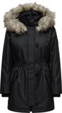 ONLY - ONLIRIS FUR WINTER PARKA LIFE CC OTW - Dames - Zwart - XXL