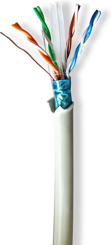 Nedis CCBG8526GY50 Netwerkkabel Grijs 50 m Cat6 F/UTP (FTP)