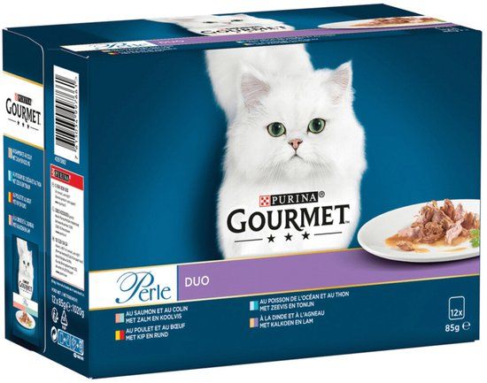 Gourmet Perle Duo Rund - Kip 12 x 85 gr