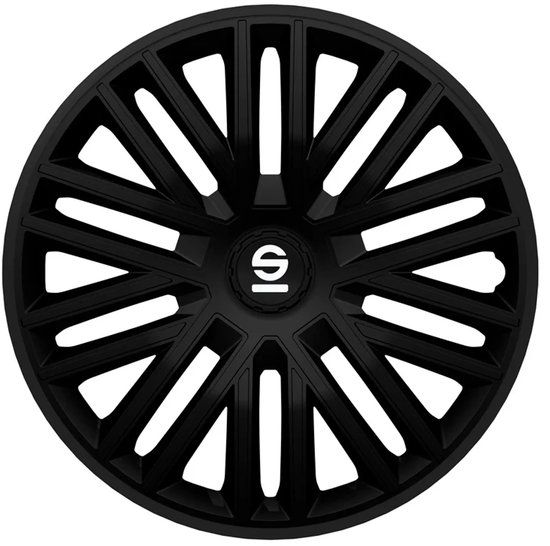 Sparco Bergamo 14 Inch Wheel Covers - Black - Set of 4