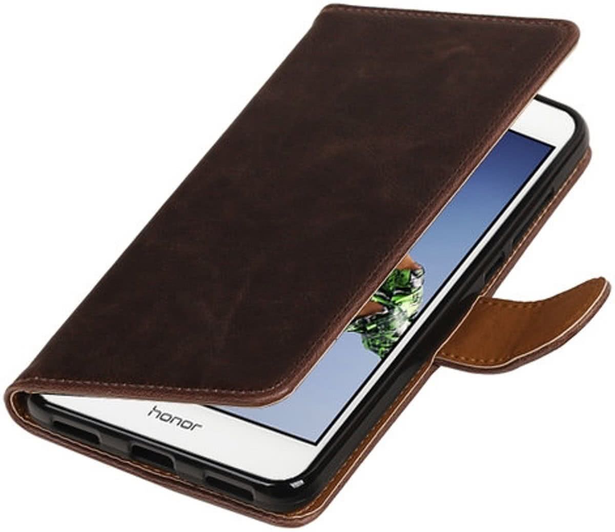 Best Cases Mocca Pull-Up PU booktype wallet hoesje voor Huawei Honor 5A / Y6 II