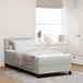Maison Exclusive - Boxspringbed met LED-verlichting, lichtgrijs, 90 x 200 cm, fluweel