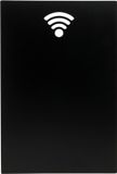 Securit® Silhouette wifi-wandkrijtbord in zwart