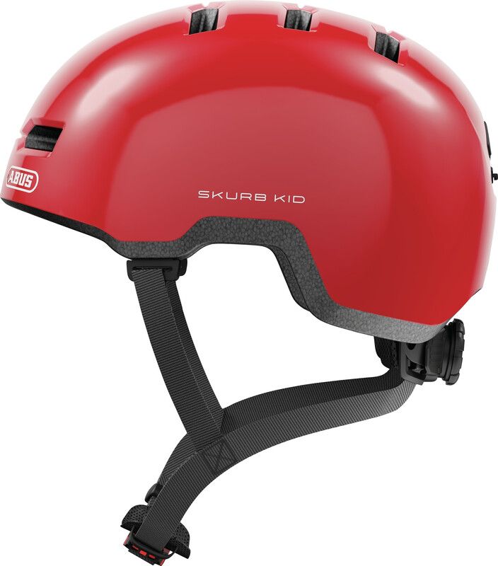 Abus Skurb Kid Fietshelm - Shiny Red - Unisex - Maat S (45-50 cm) - 2023