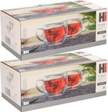Verres à thé/café - 8 pièces - Double paroi - 250 ml