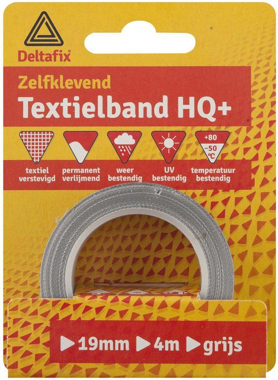 Deltafix Watervast textband 19mmx4m blauw
