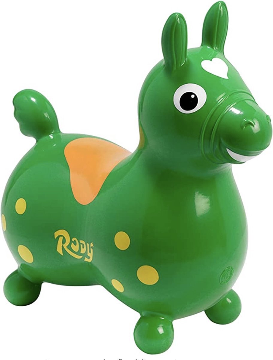 Gymnic SKIPPY PAARD RODY GROEN-54x45x22 CM - VANAF 3 JAAR