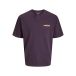 JACK&JONES JJEBRADLEY GRAPHIC TEE SS O-NECK NOOS T-shirt Homme Coton Plum Perfect