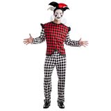 Boland - Kostuum Harlekijn (S) - Volwassenen - Clown;Joker - Halloween - Carnaval - Joker - Horror