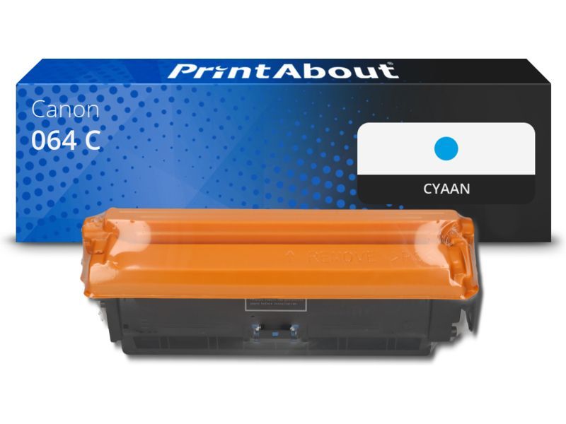 PrintAbout Toner 064 C Cyaan geschikt voor Canon