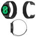 Wigento Samsung Horlogeband van geweven stof, geschikt voor de Samsung Galaxy Watch 6, 5, 4, Normal, Pro en Classic, in alle maten