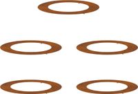 vidaXL - Geschikt voor vlakke boomringen - 5 stuks - Bruin - Ø60/90 cm