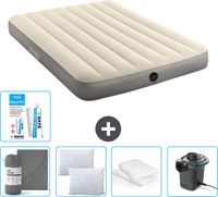 Intex Luchtbed - Twijfelaar - 137 x 191 x 25 cm - Beige