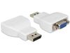 DeLOCK 65568 DisplayPort vers VGA Adaptateur Blanc