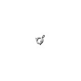 Rayher 2219021 veerringen met splitring, 7 mm ø, SB-Btl 4 stuks, platina
