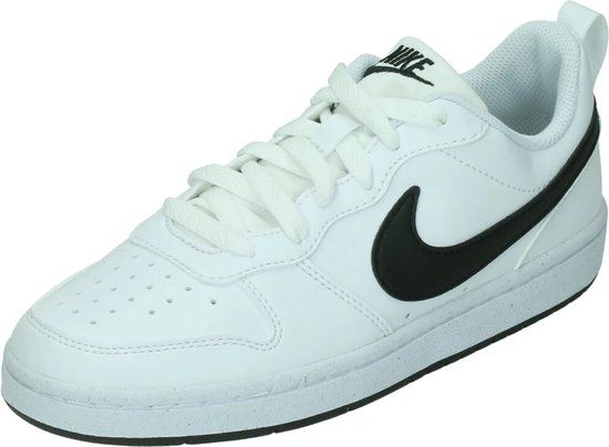Nike Court Borough Low Kinder Sneakers Dv5456-104 - Kleur Wit-zwart